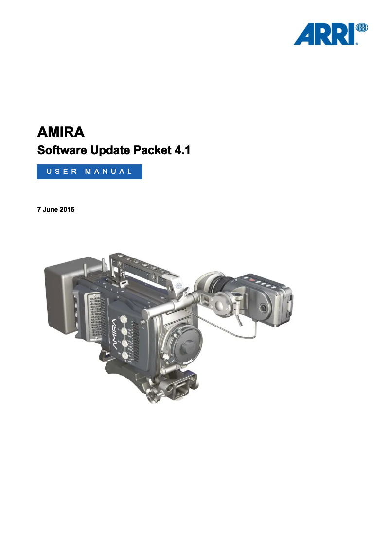 Image de la première page du manuel de l'appareil Amira