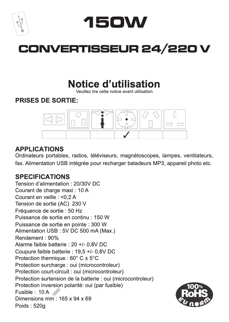 Image de la première page du manuel de l'appareil ACMA622