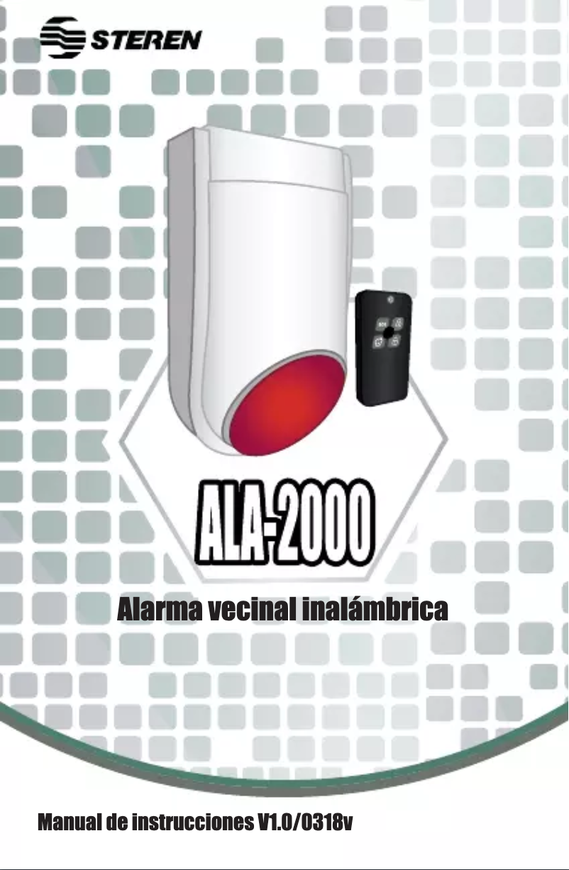 Imagen de la primera página del manual del dispositivo ALA-2000