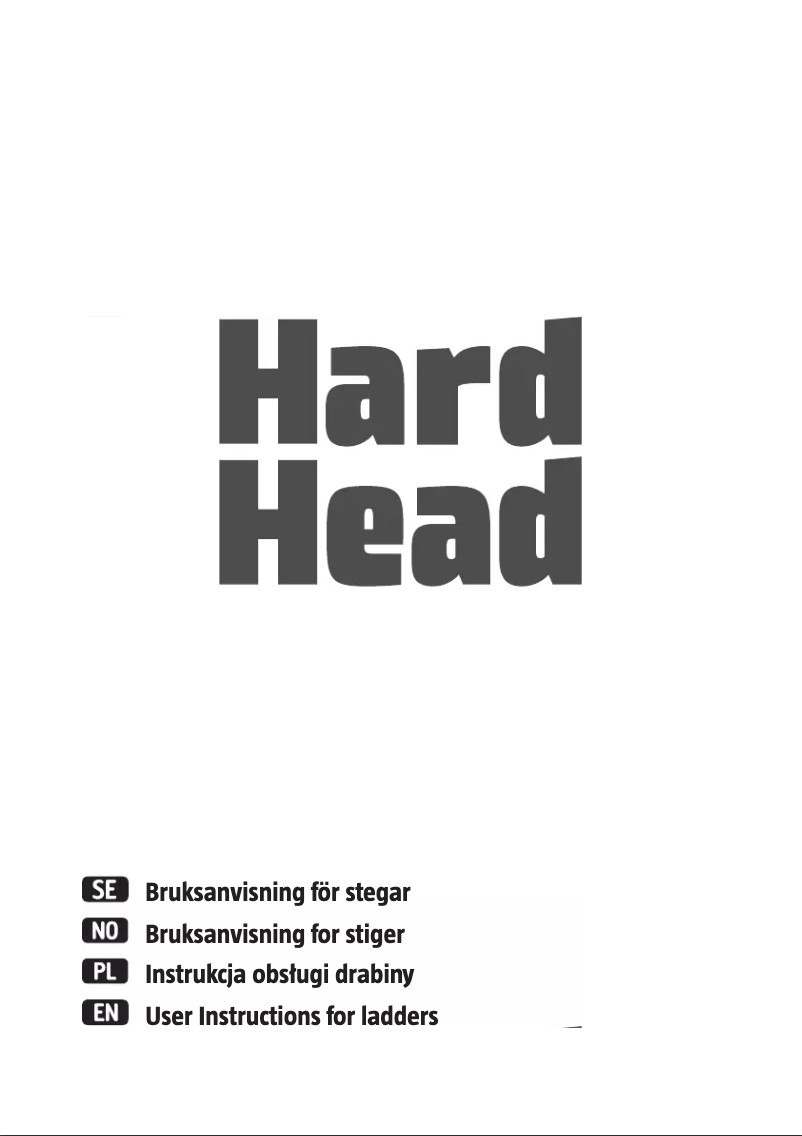 Page n°1 - Manuel utilisateur Hard Head 341-025