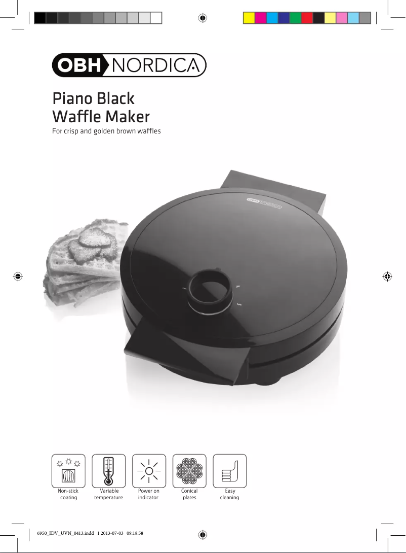 Page 1 de la notice Manuel utilisateur OBH Nordica Piano Black 6950