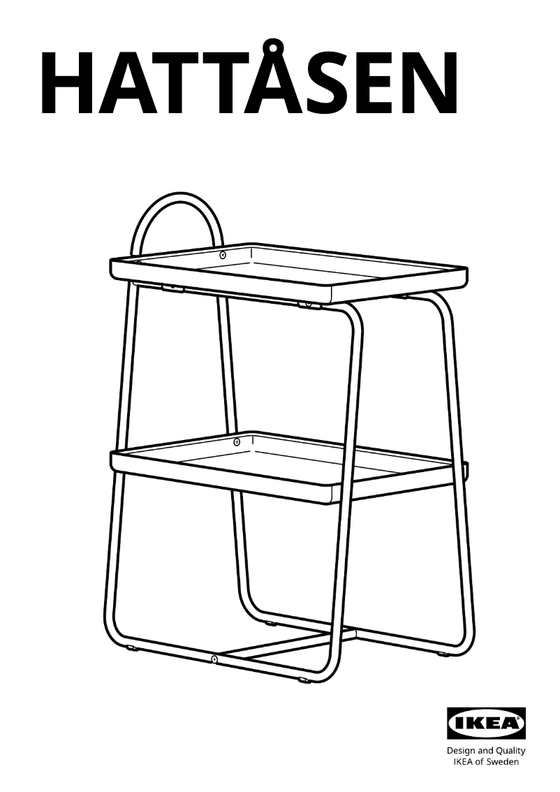Page 1 de la notice Manuel utilisateur Ikea HATTÅSEN 605.699.80