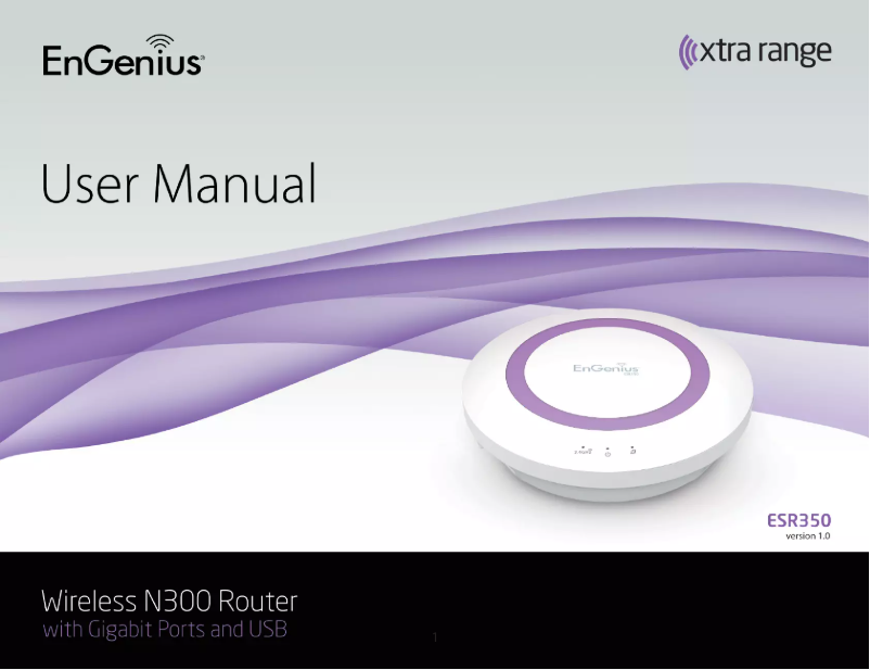 Page n°1 - Manuel utilisateur EnGenius ESR350