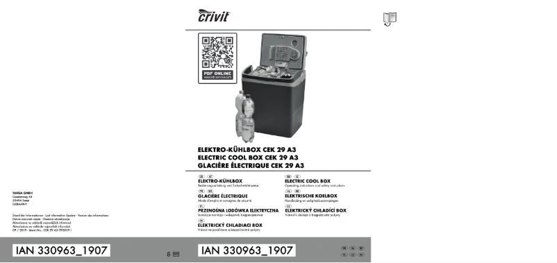 Página 1 del manual Manual de usuario Crivit CEK 29 A3