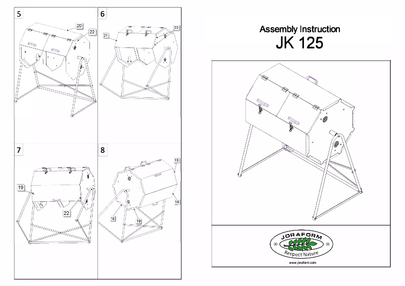 Page 1 de la notice Manuel utilisateur Joraform JK 125