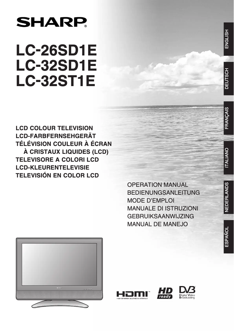 Image de la première page du manuel de l'appareil LC-32ST1E