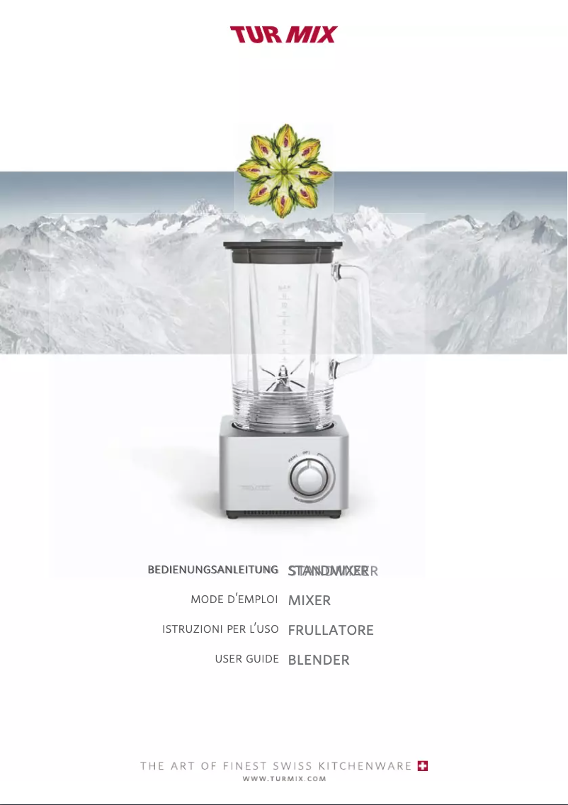 Page 1 de la notice Manuel utilisateur Turmix TM33141