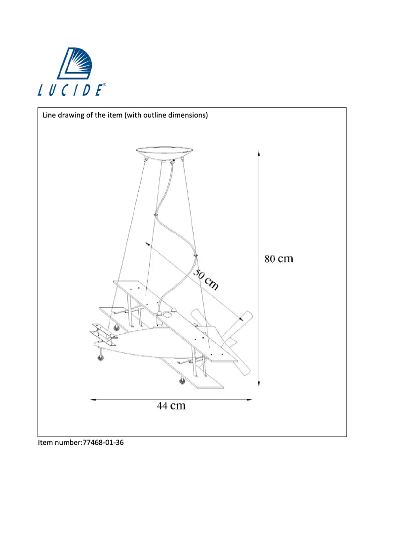Page n°1 - Manuel utilisateur Lucide Focker 77468/01/36
