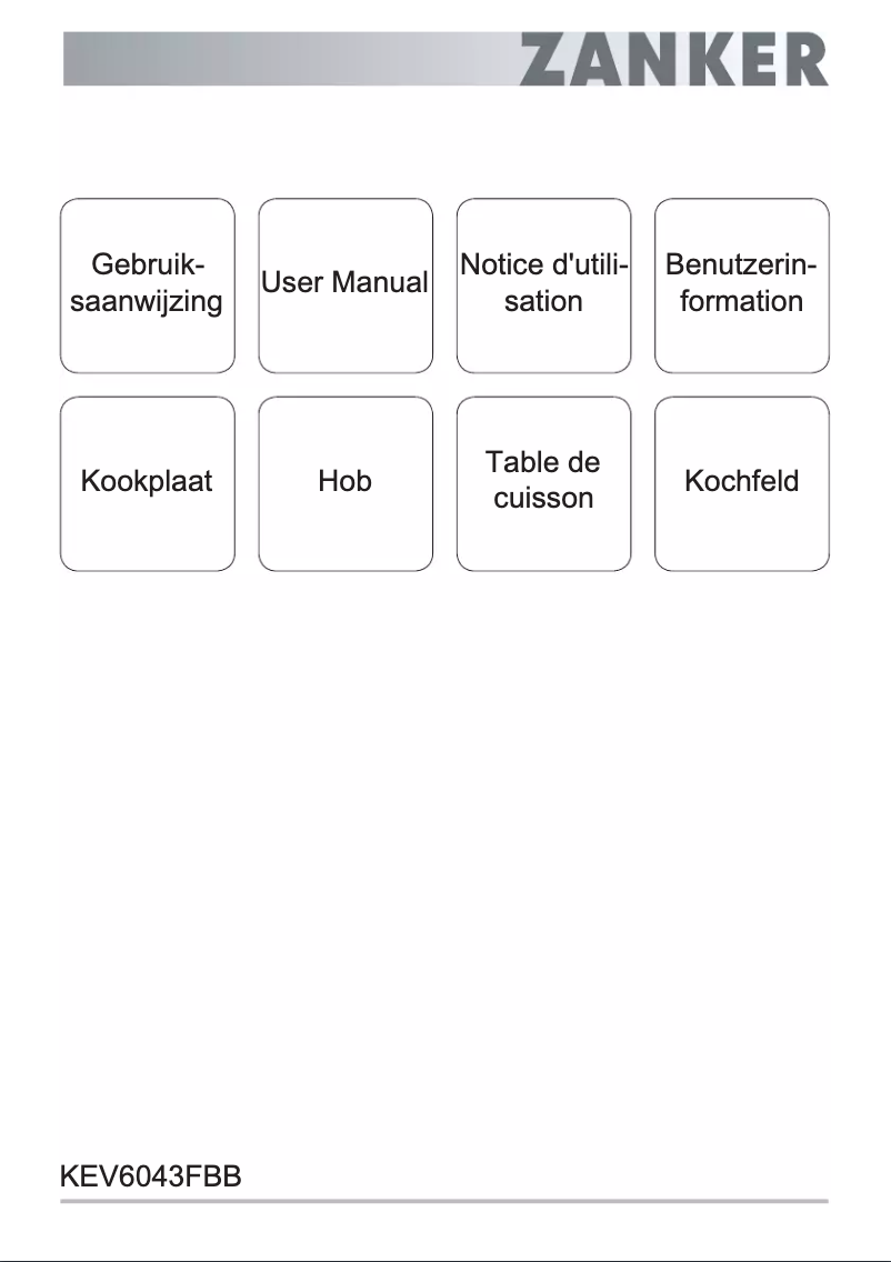 Image de la première page du manuel de l'appareil KEV6043FBB