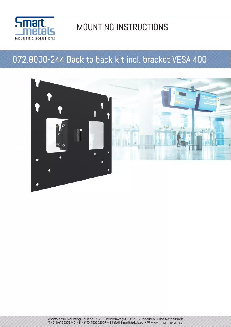 Page n°1 - Manuel utilisateur SmartMetals 072.8000-244