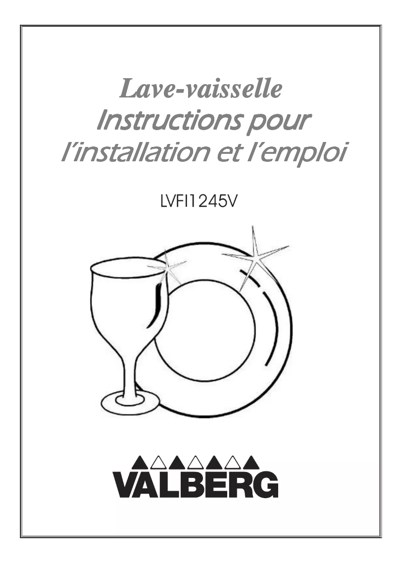 Page 1 de la notice Manuel utilisateur Valberg LVFI 1245 V