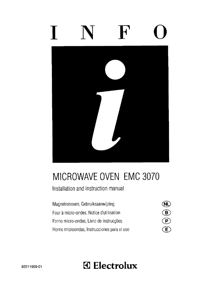 Imagen de la primera página del manual del dispositivo EMC 3070
