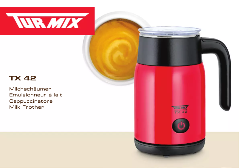 Page 1 de la notice Manuel utilisateur Turmix TX 42