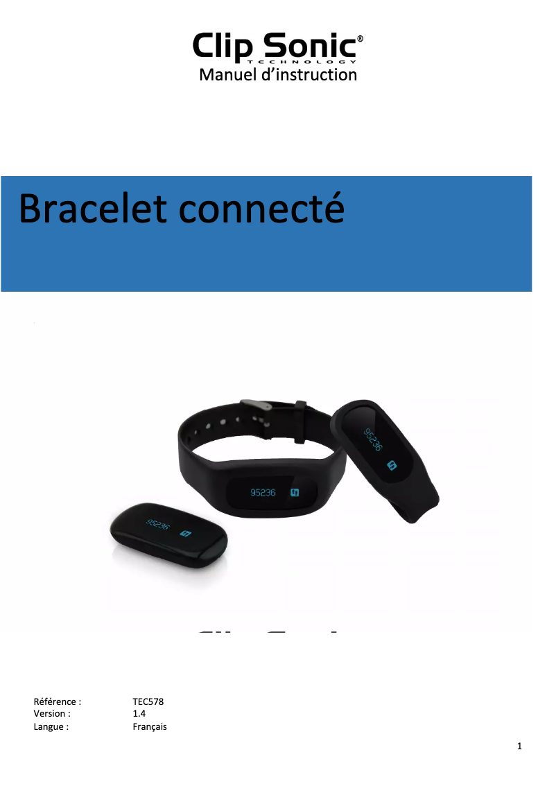 Image de la première page du manuel de l'appareil TEC578