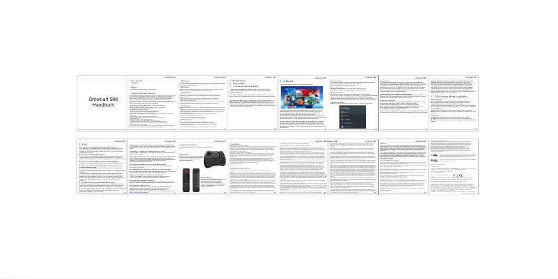 Page n°1 - Manuel utilisateur Orbsmart S86 Pro