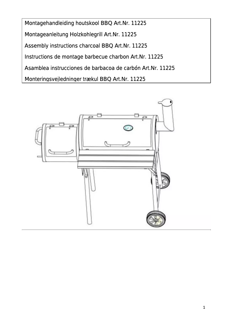 Page n°1 - Manuel utilisateur Activa Smoker Texas