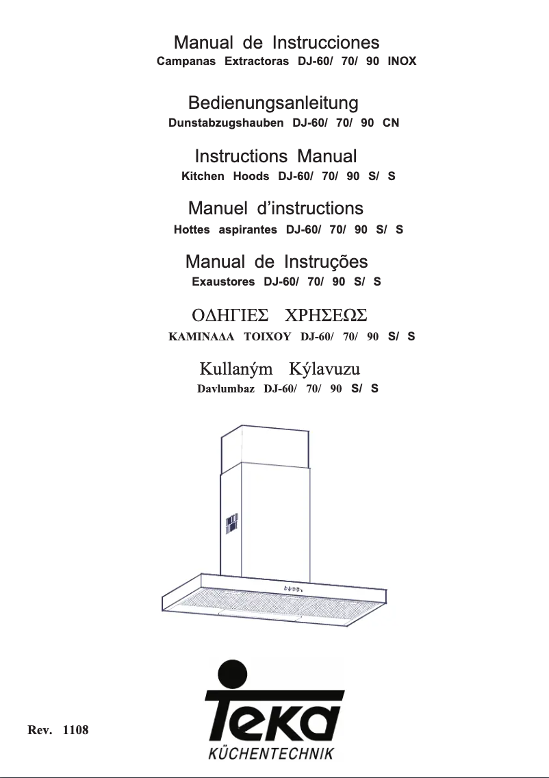 Page n°1 - Manuel utilisateur Teka DJ 70 INOX
