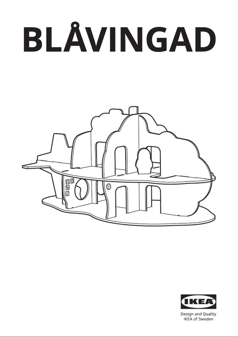 Imagen de la primera página del manual del dispositivo BLÅVINGAD 705.396.24