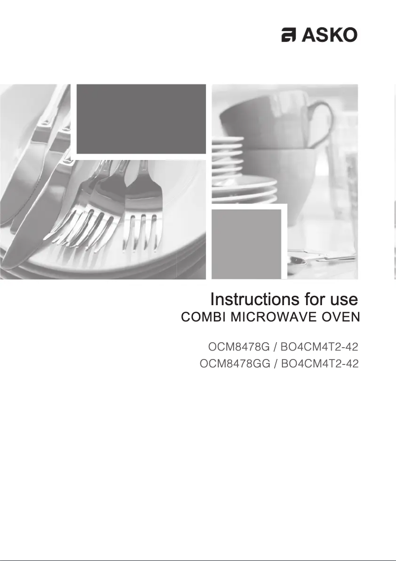 Page 1 de la notice Manuel utilisateur Asko OCM8478GG