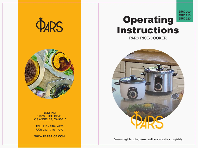 Page n°1 - Manuel utilisateur Pars DRC 200