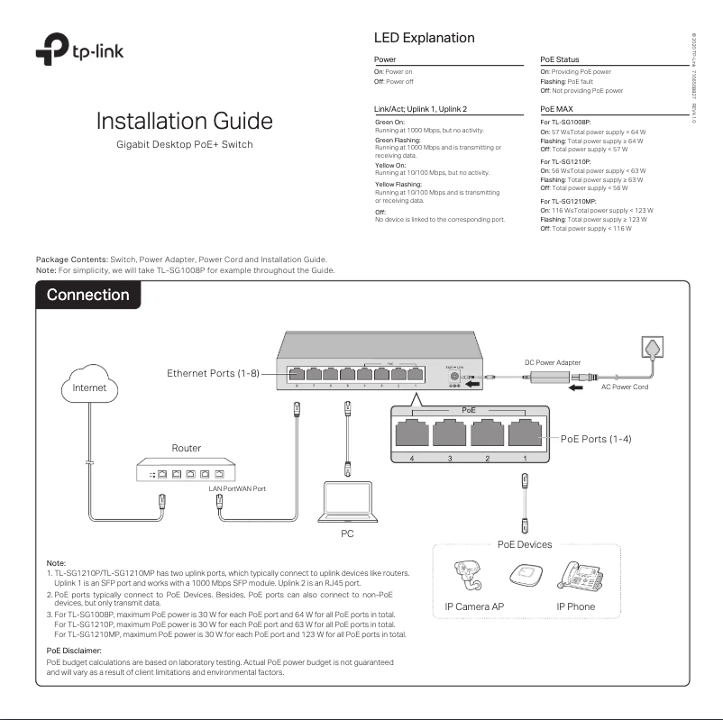 Página 1 del manual Manual de usuario TP-Link TL-SG1210PP