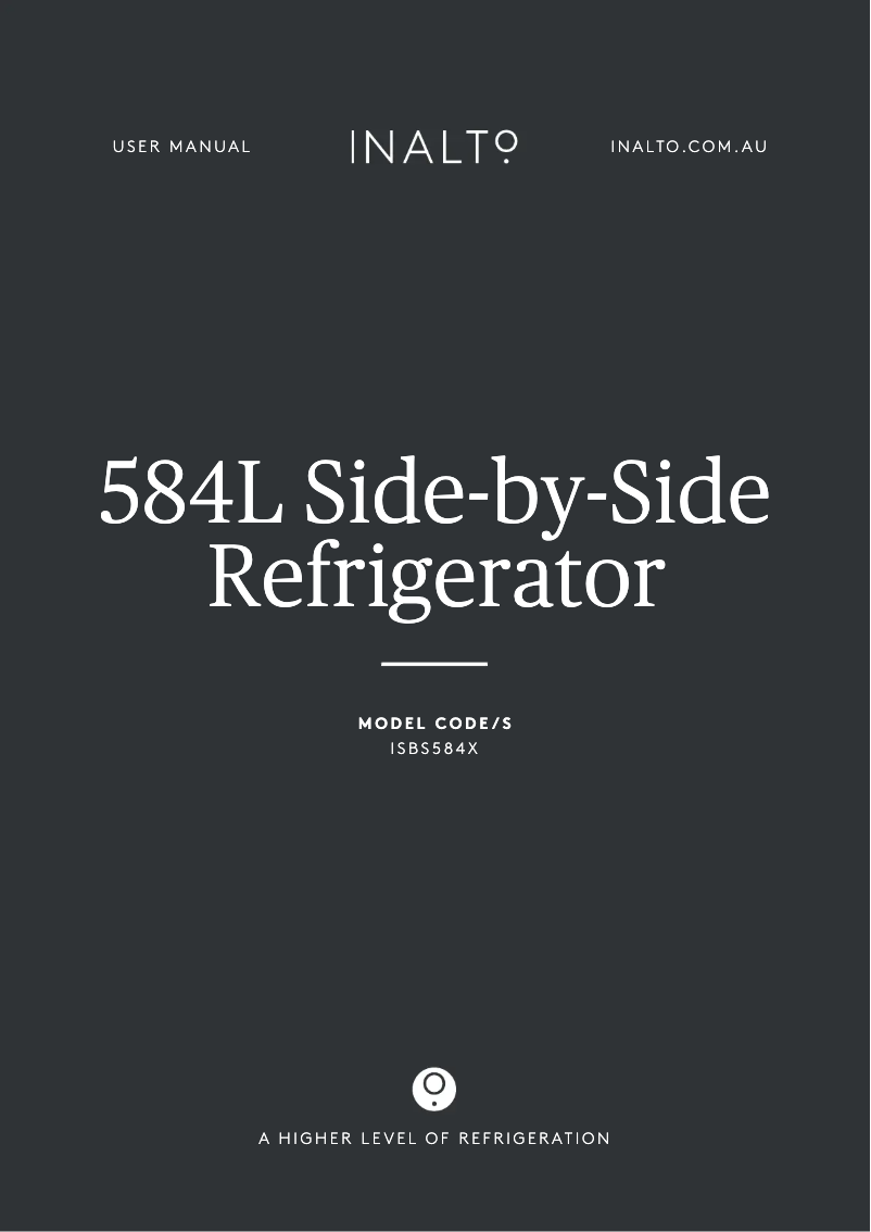 Page 1 de la notice Manuel utilisateur InAlto ISBS584X