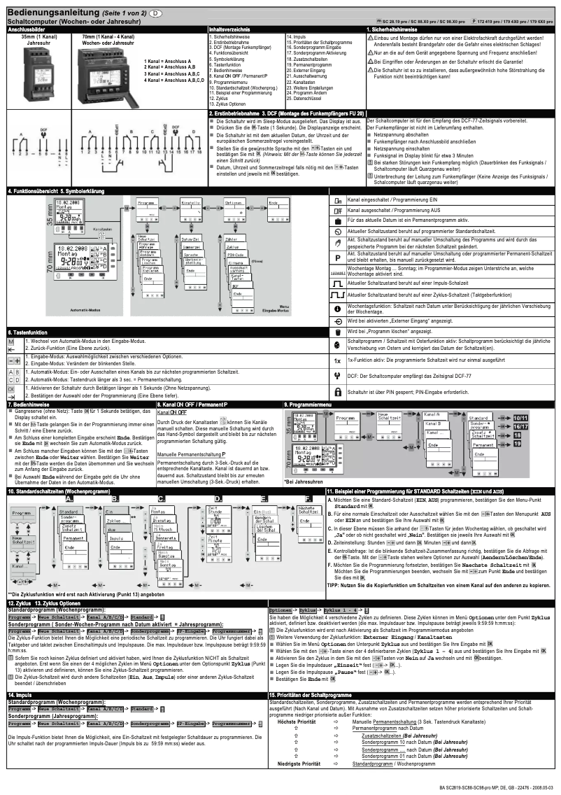 Page 1 de la notice Manuel utilisateur Paladin 172 419 pro