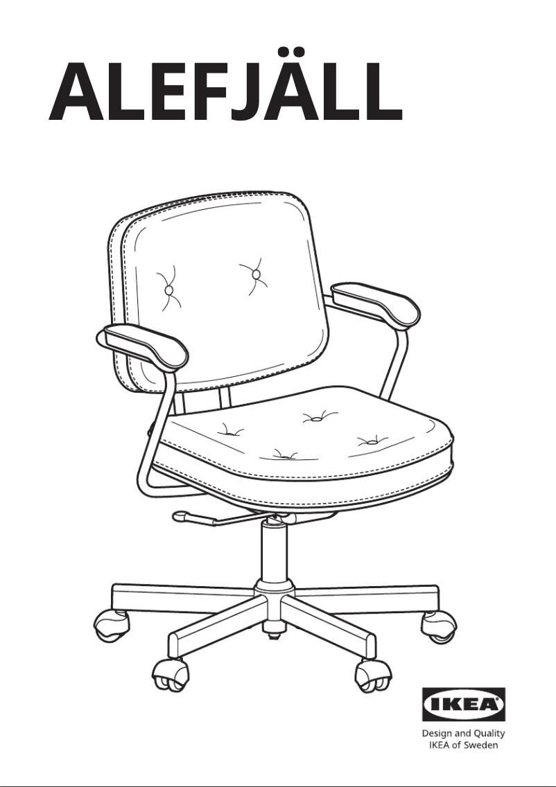 Page 1 de la notice Manuel utilisateur Ikea ALEFJÄLL 703.674.58