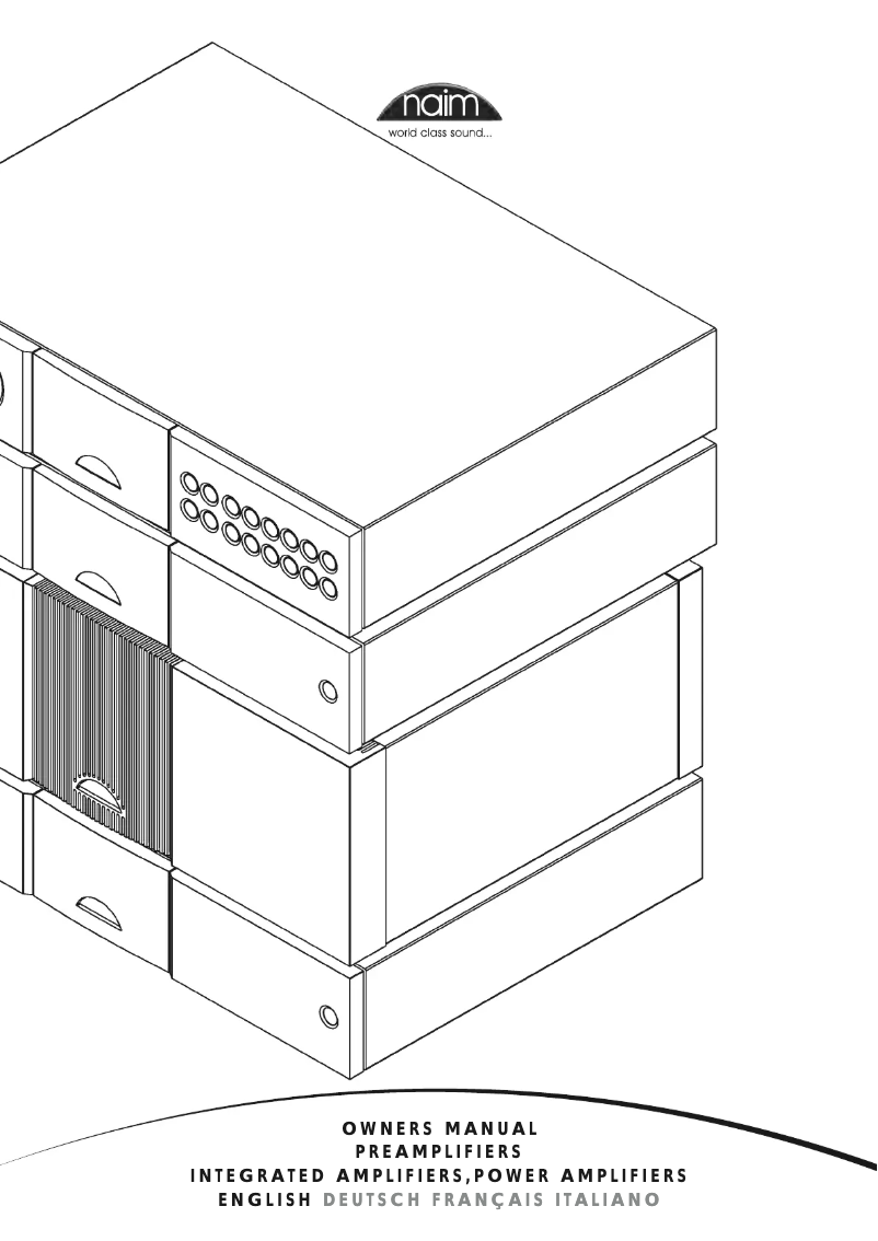Page 1 de la notice Manuel utilisateur Naim NAP 300