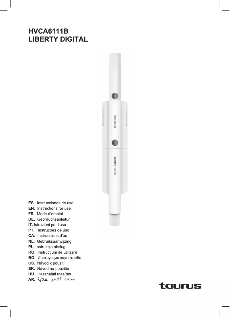 Image de la première page du manuel de l'appareil Liberty Digital