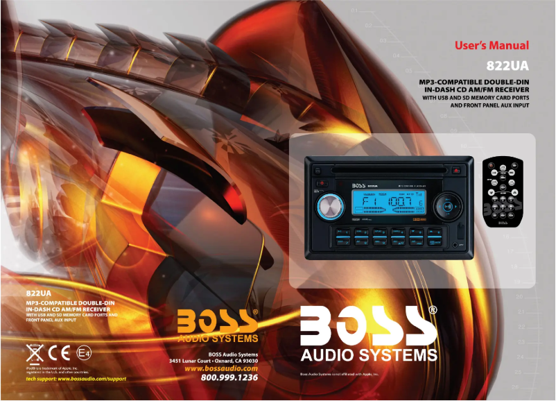 Page n°1 - Manuel utilisateur Boss 822UA