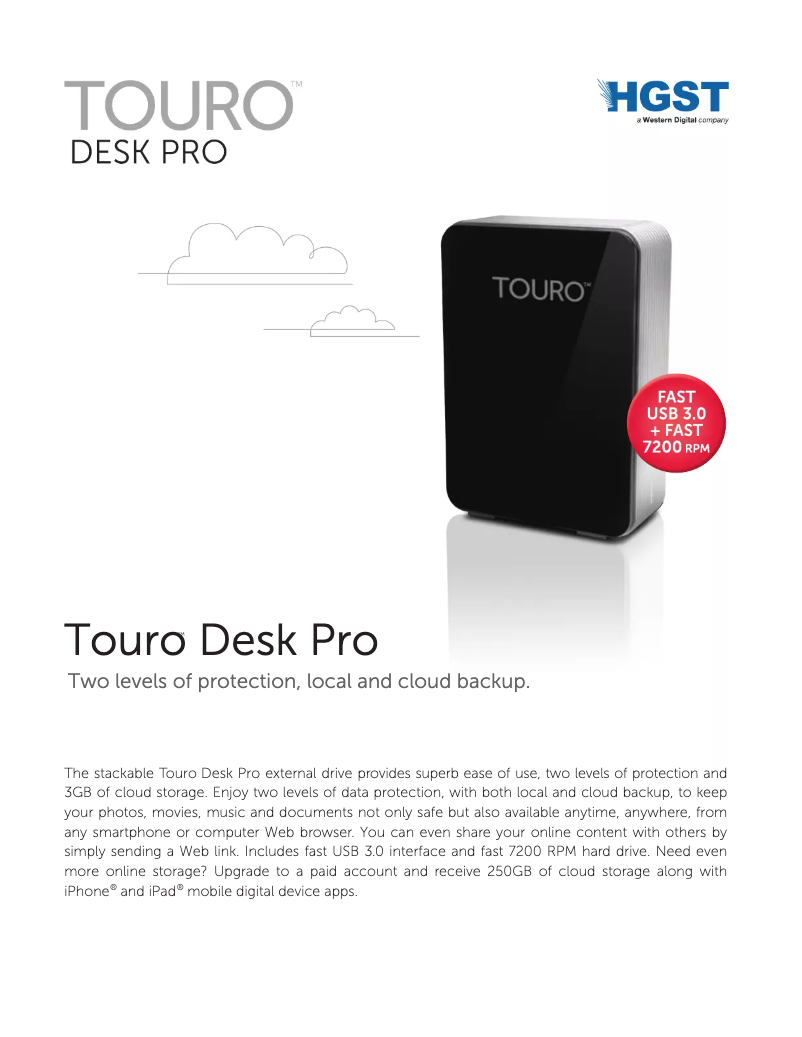 Image de la première page du manuel de l'appareil Touro Desk Pro
