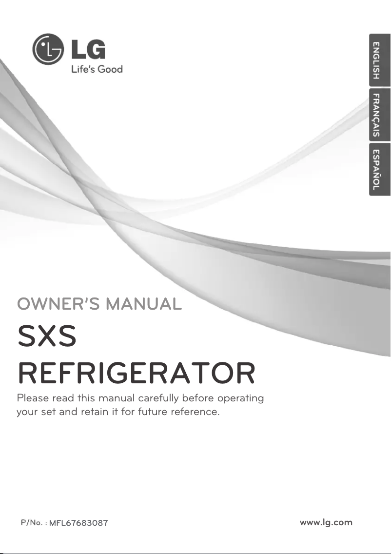 Page 1 de la notice Manuel utilisateur LG GWL325PZCV