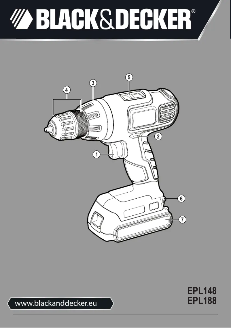 Page 1 de la notice Manuel utilisateur Black & Decker EPL188