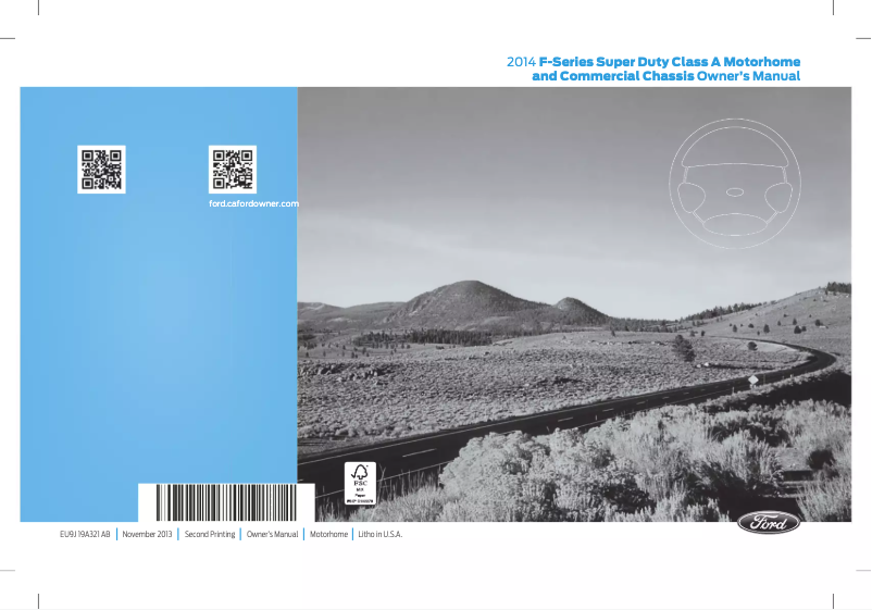 Page n°1 - Manuel utilisateur Ford F-53 Motorhome Chassis (2014)