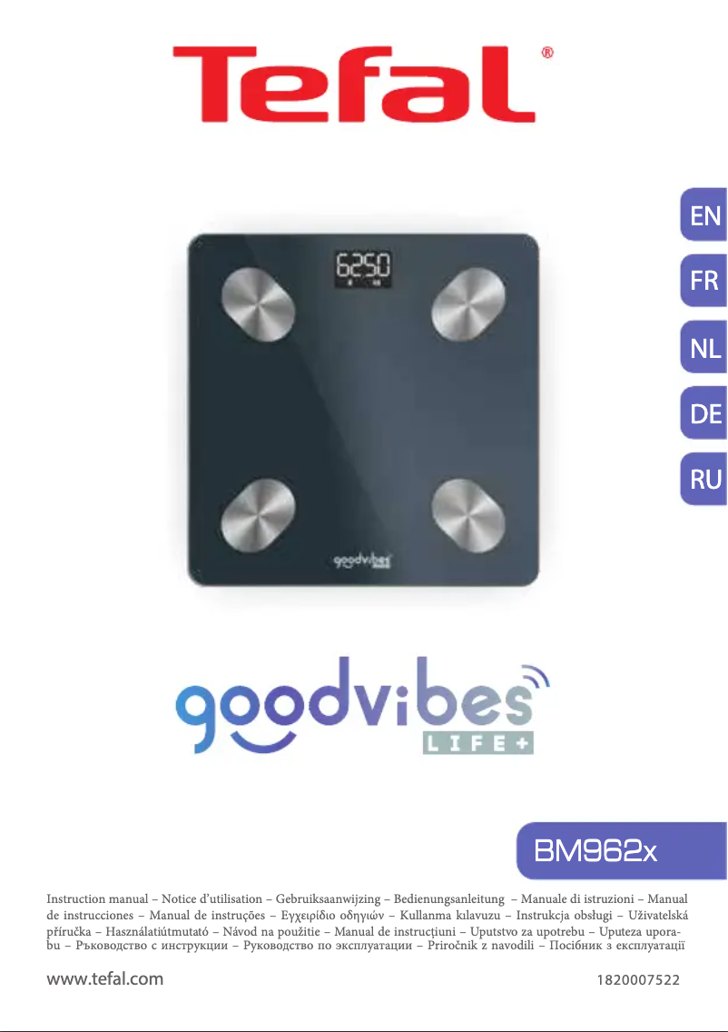 Página 1 del manual Manual de usuario Tefal Goodvibes Life+ BM9620