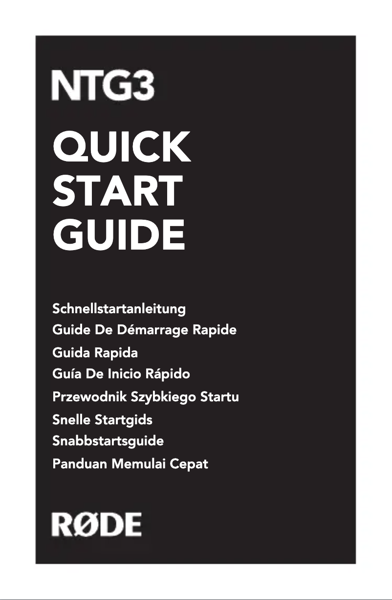 Image de la première page du manuel de l'appareil NTG-3