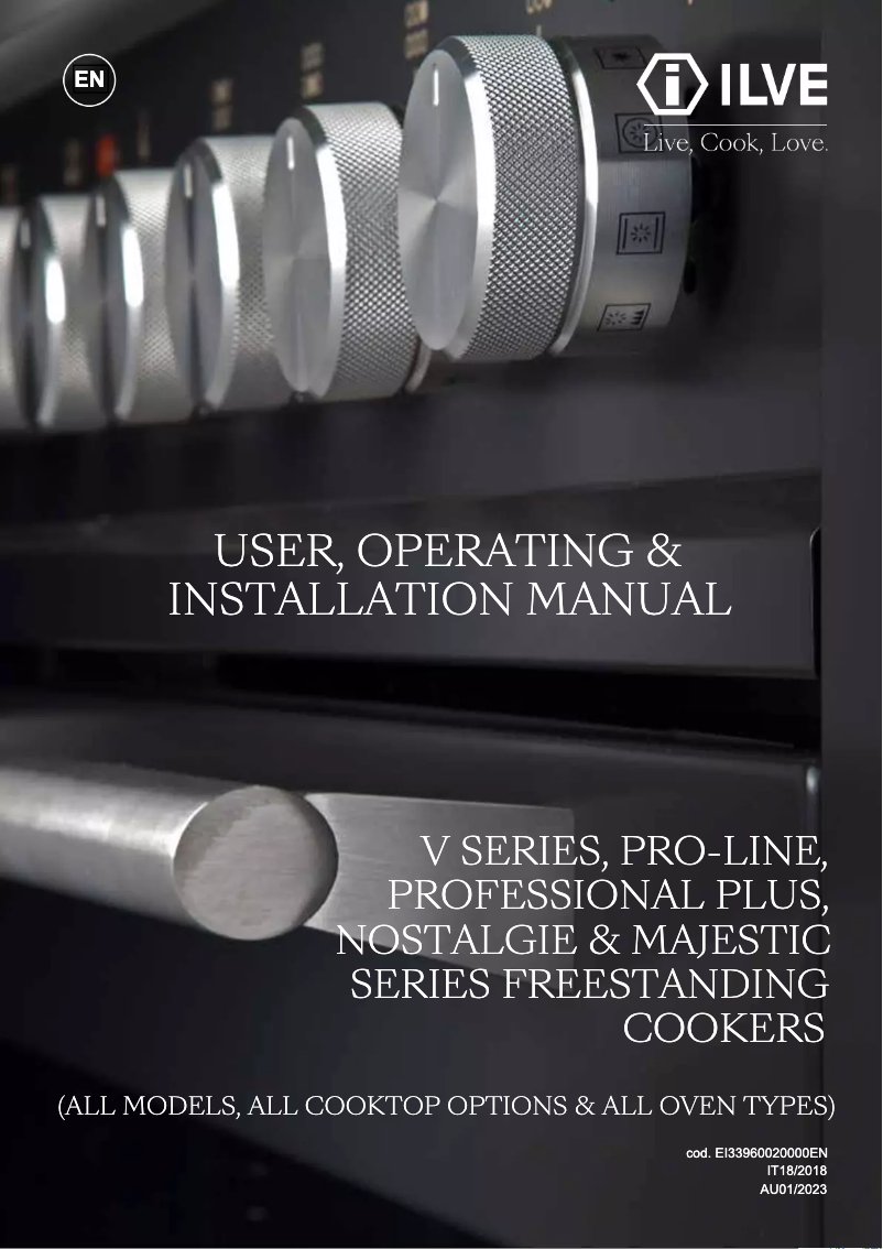 Page n°1 - Manuel utilisateur Ilve MI096NE3