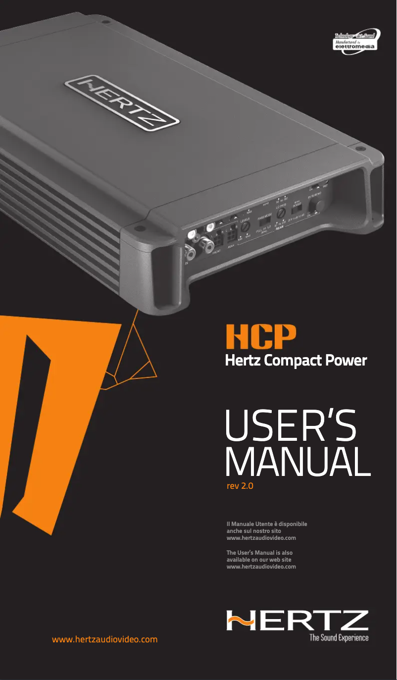 Page 1 de la notice Manuel utilisateur Hertz Compact Power HCP 4