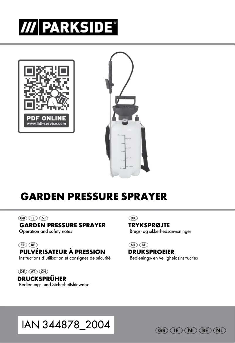 Page n°1 - Manuel utilisateur Parkside HG05659