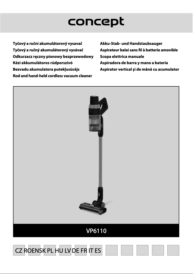 Page 1 de la notice Manuel utilisateur Concept Iconic VP6110