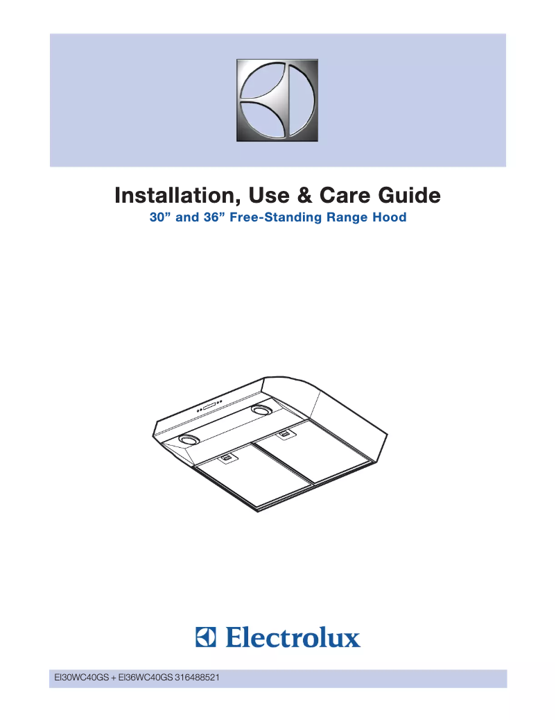 Page 1 de la notice Manuel utilisateur Electrolux RH30WC40GS