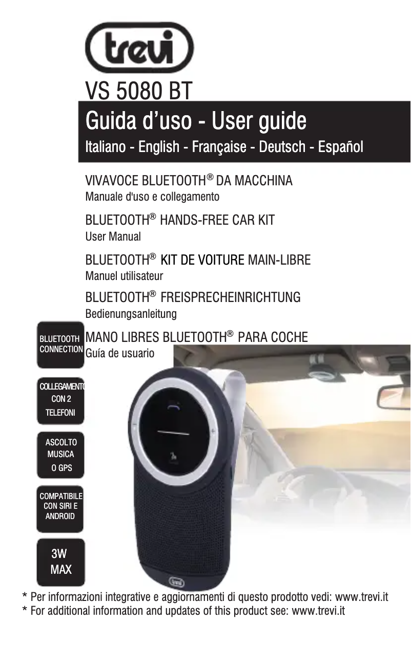 Image de la première page du manuel de l'appareil VS 5080 BT