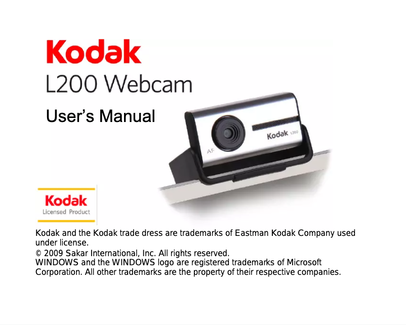 Página 1 del manual Manual de usuario Kodak L200