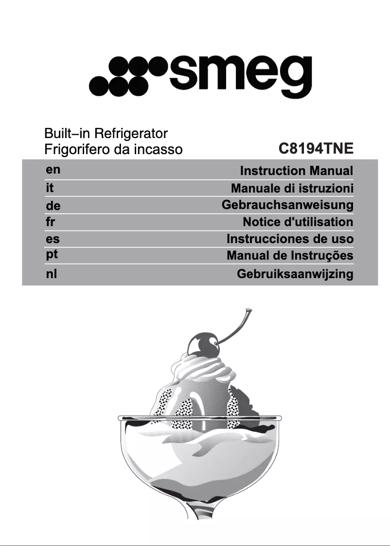 Page n°1 - Manuel utilisateur Smeg C8194TNE
