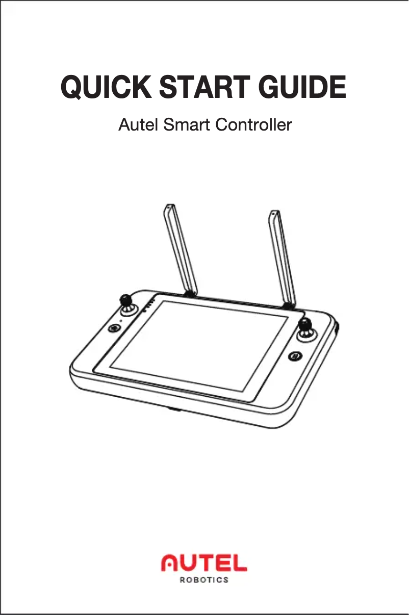 Page 1 de la notice Manuel utilisateur Autel Smart Controller