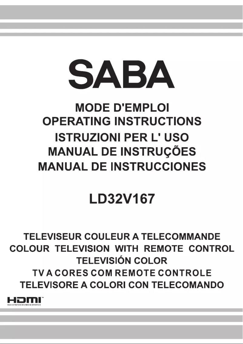 Image de la première page du manuel de l'appareil LD32V167