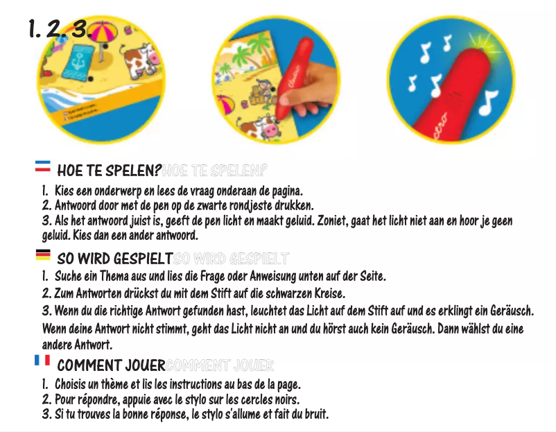 Page n°1 - Manuel utilisateur Jumbo Electro Wonder pen zomer