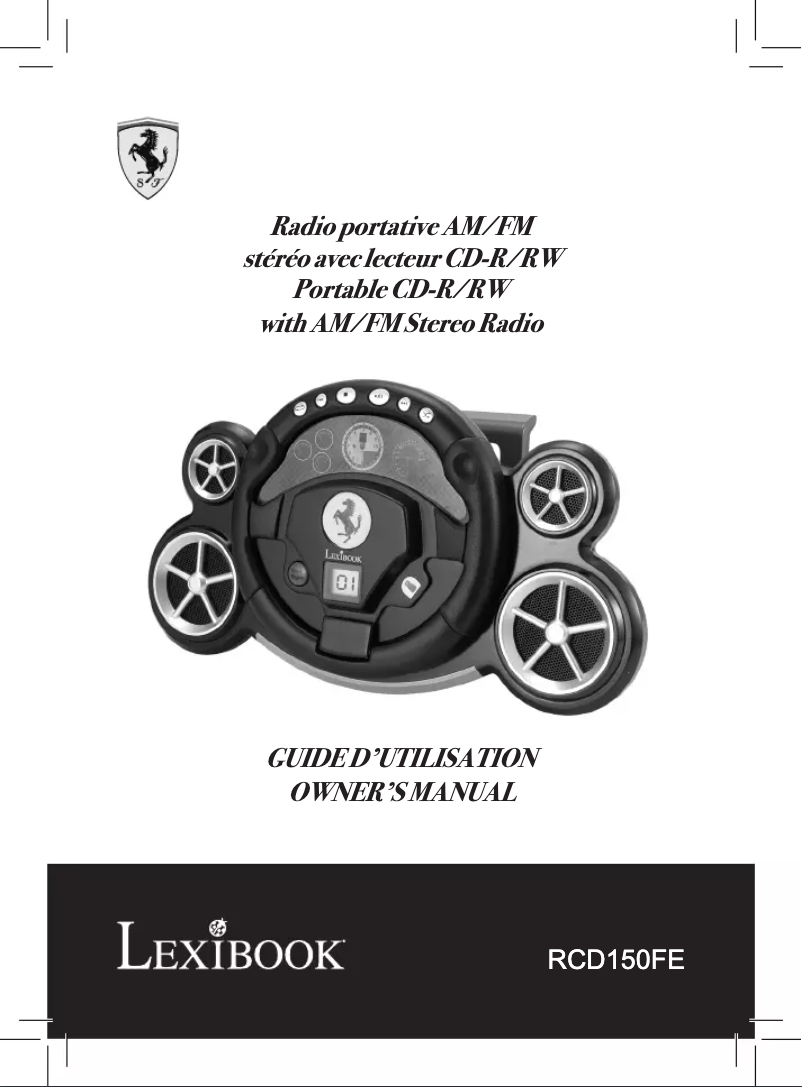 Image de la première page du manuel de l'appareil RCD150FE