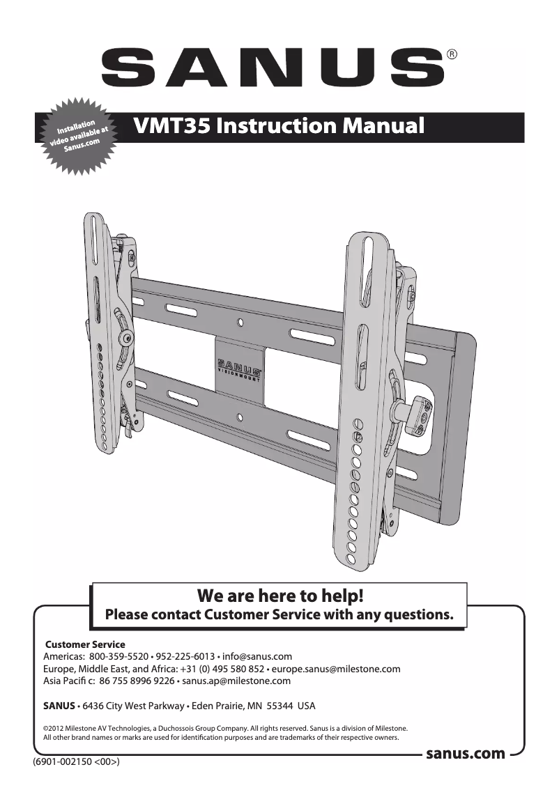 Image de la première page du manuel de l'appareil VMT35